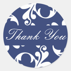 Gracias Sello de Pegatina de sobres Flourish Leaf