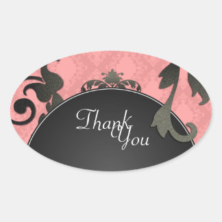 Gracias Sello - Matrimonio de Damasco de Coral y N