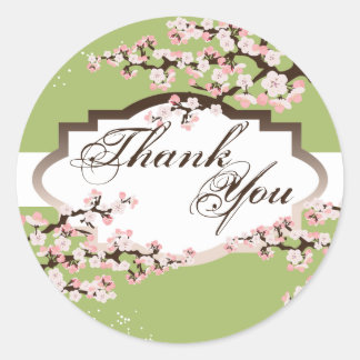 Gracias Sello - Sage Green Cherry Blossom Boda