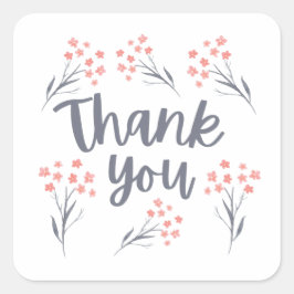 Gracias Sellos para sobres Florales