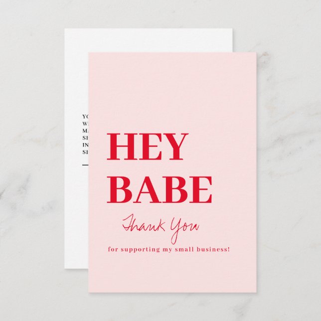 Gracias Solicitud de tarjeta de presentación (Anverso / Reverso)