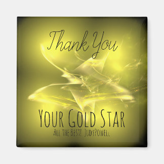Gracias - Su imán Gold Star Frig con mensaje