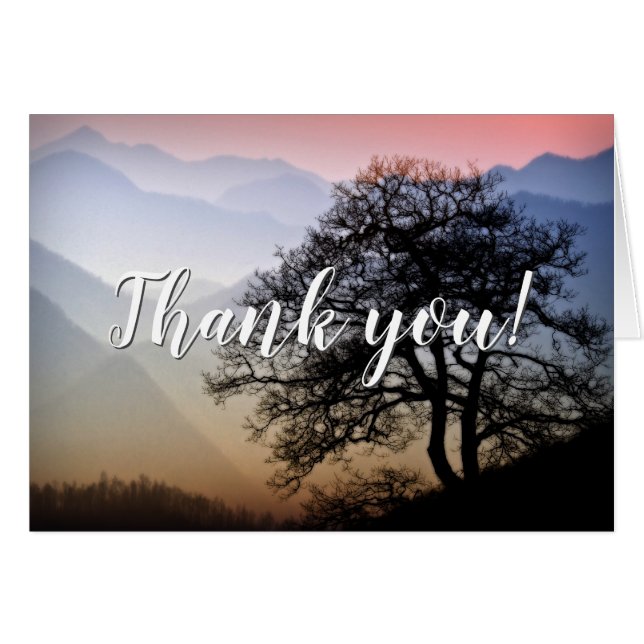 Gracias Sunset Blue Ridge Parkway (Anverso (Horizontal))