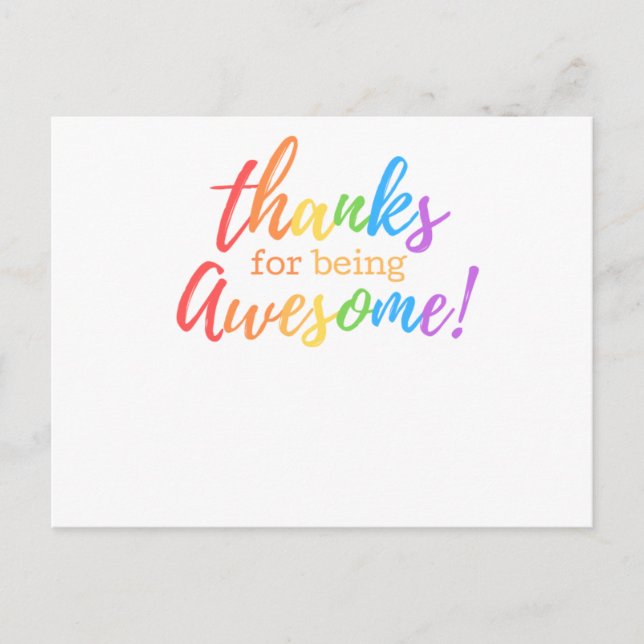 Gracias tarjeta (Anverso)