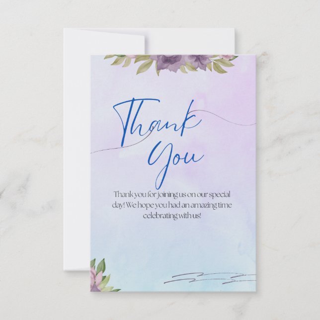 Gracias tarjeta (Anverso)