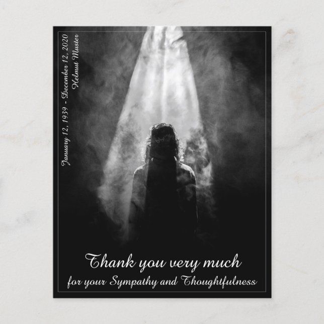 Gracias tarjeta a la luz - adiós mi querida (Anverso)