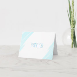 Gracias tarjeta Baby Shower Blue Watercolor