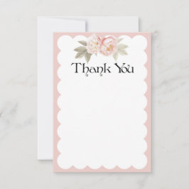 Gracias tarjeta beige de las conchas de peregrino