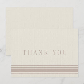 Gracias Tarjeta Beige Tan Brown Tradicional