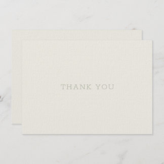 Gracias Tarjeta Beige Tan Green Tradicional