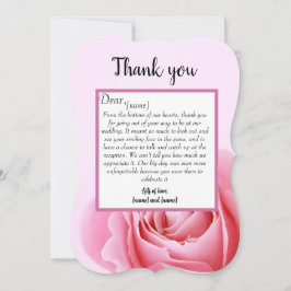 Gracias tarjeta boda