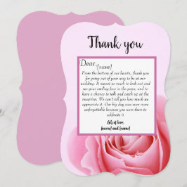 Gracias tarjeta boda