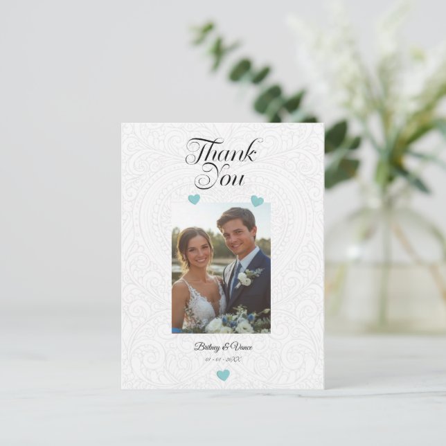 Gracias - Tarjeta Boda (Anverso de pie)