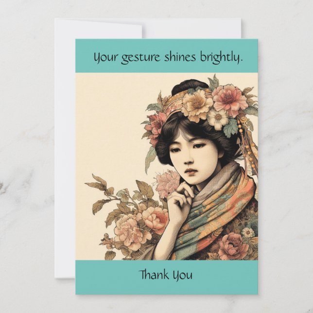 Gracias tarjeta Bright Gesture (Anverso)