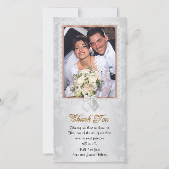 Gracias tarjeta con foto (Anverso)