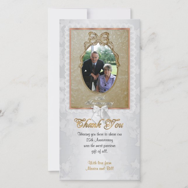 Gracias tarjeta con foto (Anverso)