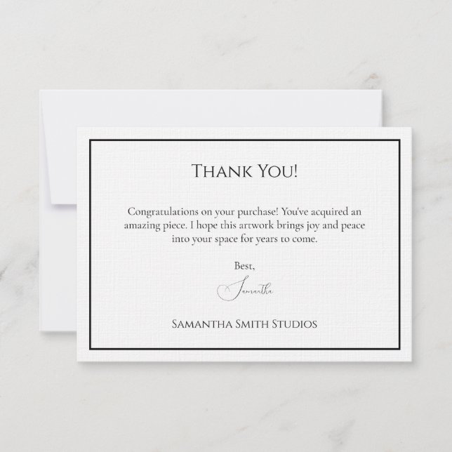 Gracias Tarjeta Cuando Alguien Compra Tu Plantilla (Anverso)