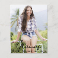 Gracias | Tarjeta de agradecimiento de graduación 