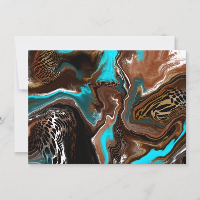 Gracias | Tarjeta de arte abstracta de Bonito (Anverso)