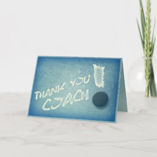 Gracias tarjeta de entrenador de hockey Estilo de 