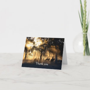 Gracias tarjeta de escritura de los niños occident