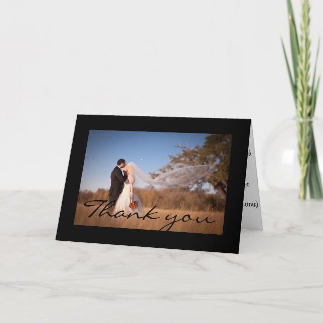 Gracias tarjeta de felicitación (Anverso)