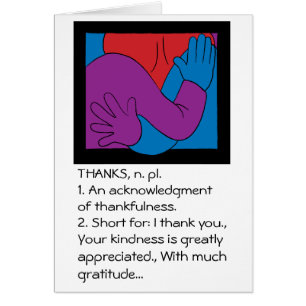 Gracias tarjeta de felicitación