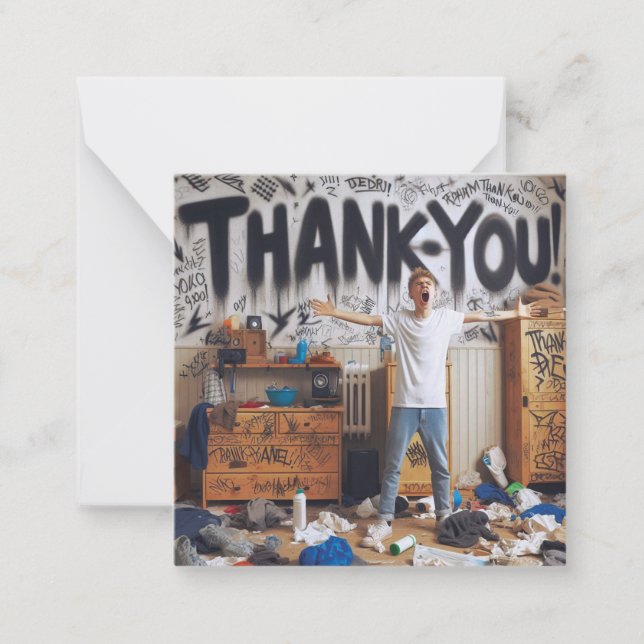 Gracias tarjeta de felicitación (Anverso)