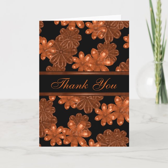 Gracias tarjeta de felicitación de madera (Anverso)