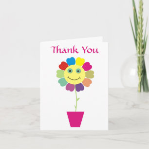 Gracias Tarjeta de felicitación Face Sunflower