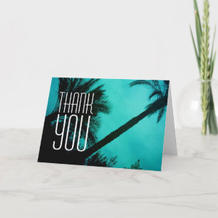 Gracias tarjeta de felicitación Palm Trees