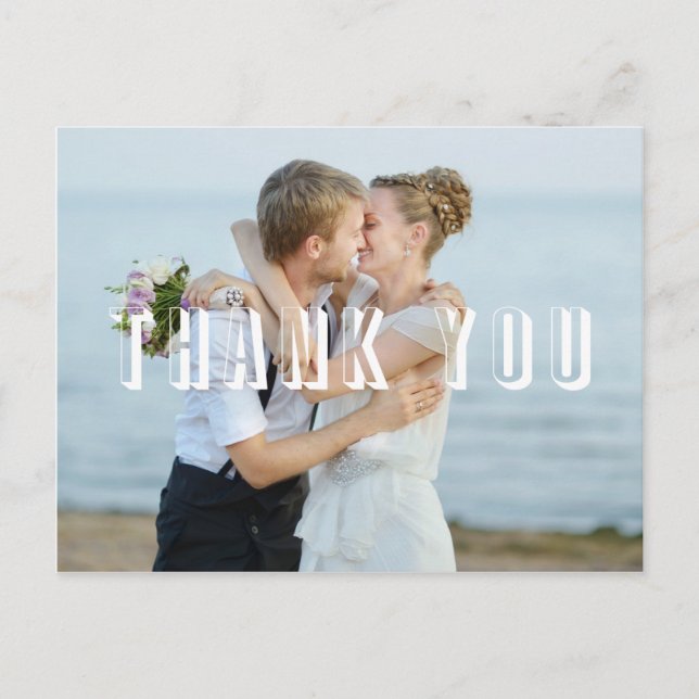 Gracias, tarjeta de fotos (Anverso)