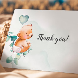 Gracias Tarjeta de inscripción Baby Bear