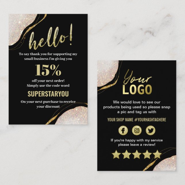 Gracias Tarjeta de inserción profesional de oro ne (Anverso / Reverso)