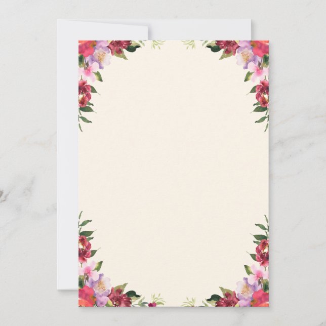 Gracias tarjeta de invitación (Anverso)