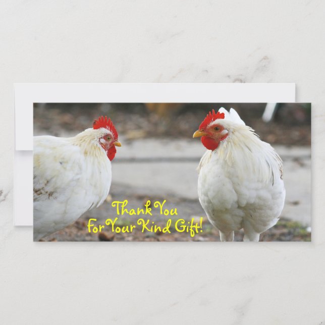 Gracias, tarjeta de la foto (Anverso)