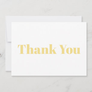 Gracias, tarjeta de notas moderna blanca dorada li