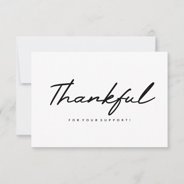 Gracias tarjeta de presentación (Anverso)