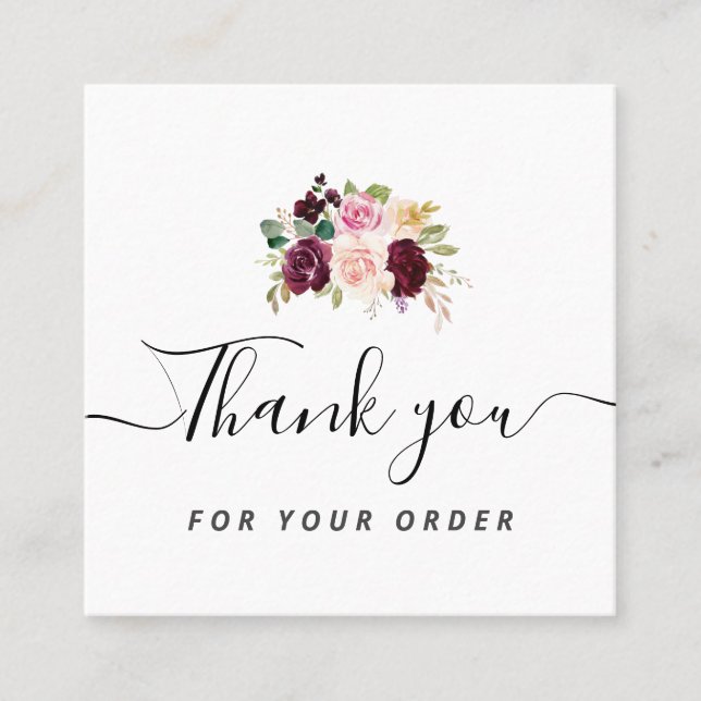 Gracias tarjeta de presentación de scripts (Anverso)