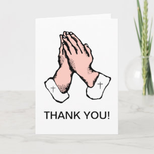 Gracias tarjeta de rogación de la iglesia de las
