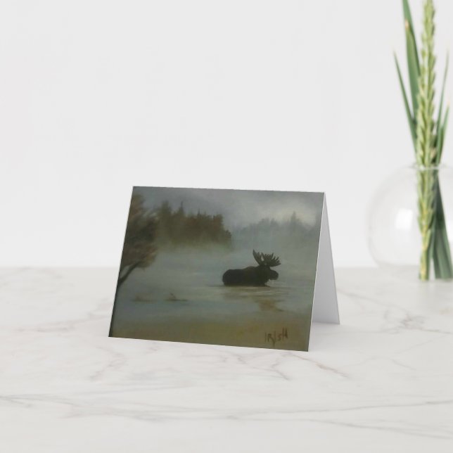 Gracias tarjeta de saludo de Moose para la vida sa (Anverso)