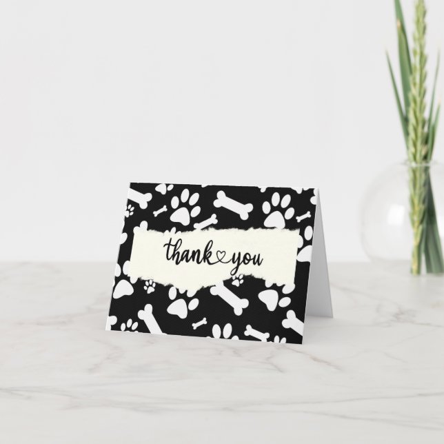 GRACIAS Tarjeta de saludo para veterinario o amant (Anverso)