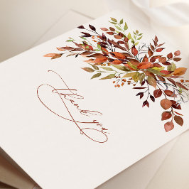 Gracias Tarjeta de script Minimalista Caída