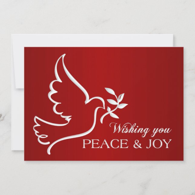 Gracias tarjeta de vacaciones roja de la unidad co (Anverso)