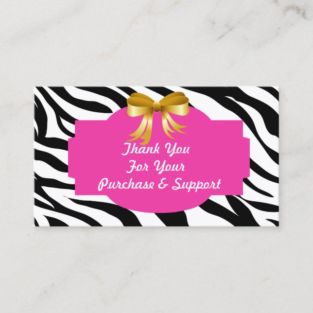 Gracias tarjeta de visita (Anverso)