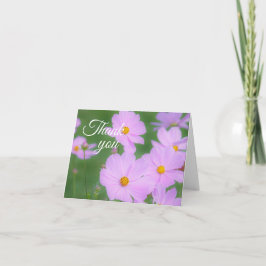 Gracias tarjeta doblada con flores por Jo Images