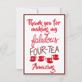 Gracias tarjeta Fabulous 40