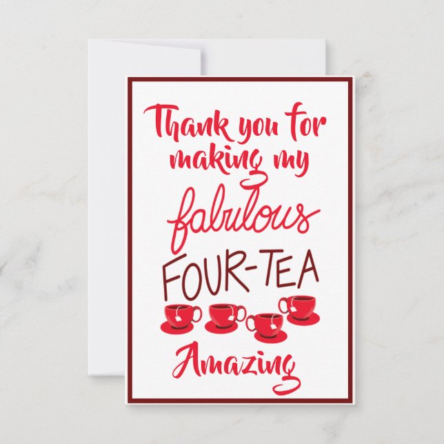 Gracias tarjeta Fabulous 40 (Anverso)