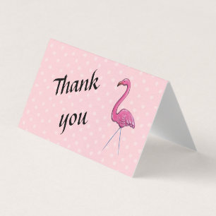 Gracias tarjeta flamingo