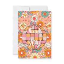 GRACIAS TARJETA - FLOWER DISCO BALL
